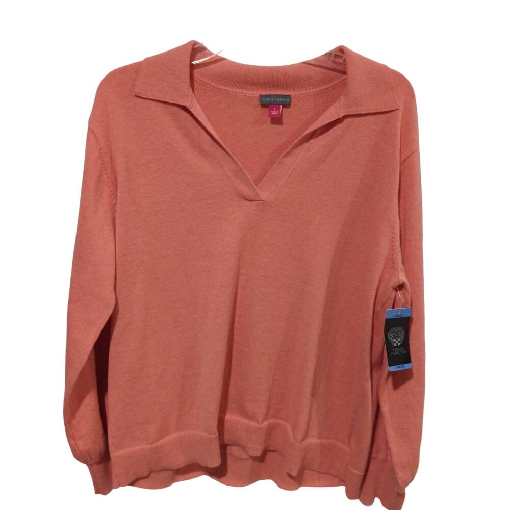 Vince Camuto Collared Sweater, NWT, L